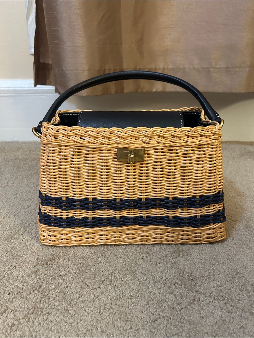 J.McLaughlin Faith Wicker Handbag - Picture 4 of 16